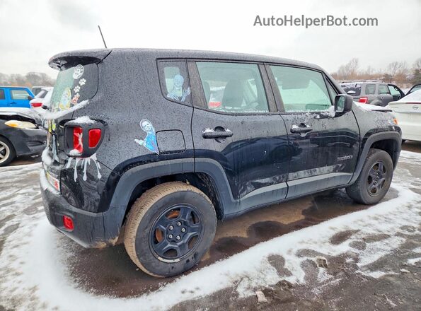 ZACNJBAB5KPK23949 2019 JEEP RENEGADE Black Trasero derecho