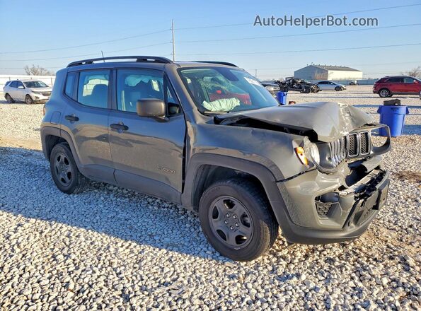ZACNJBAB9KPK49227 2019 JEEP RENEGADE Gray Delantero derecho