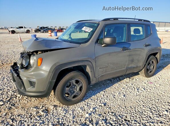 ZACNJBAB9KPK49227 2019 JEEP RENEGADE Gray Vista tres cuartos delantera izquierda