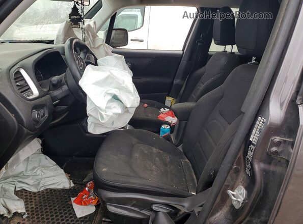 ZACNJBBB2KPK30338 2019 JEEP RENEGADE Charcoal Widok wnętrza z przodu