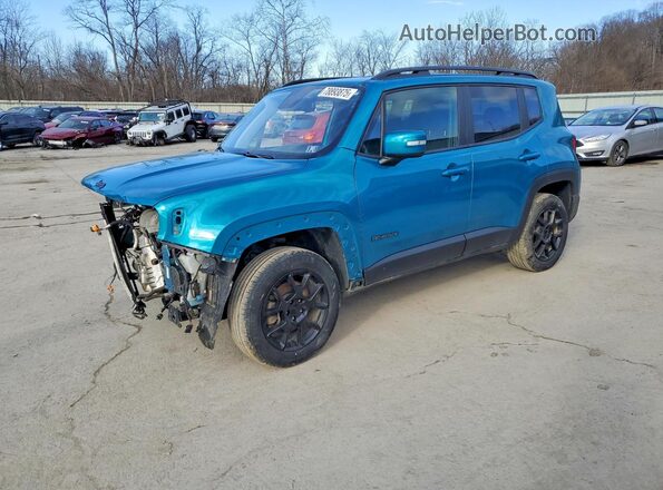 ZACNJBBB2KPK49231 2019 JEEP RENEGADE Blue Vista tres cuartos delantera izquierda