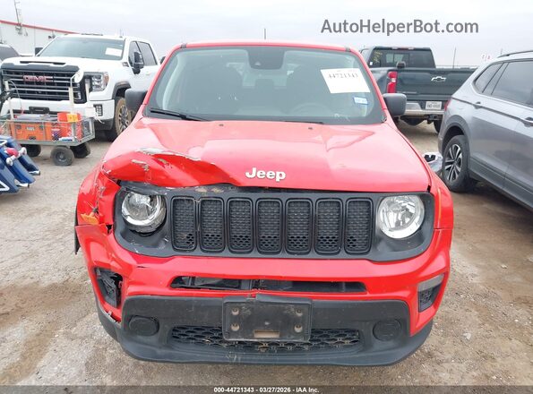 ZACNJCAB5MPM46145 2021 JEEP RENEGADE Red ხელსაწყოთა პანელის ხედი