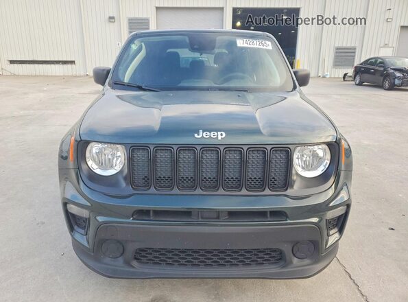 ZACNJCABXMPM69520 2021 JEEP RENEGADE Зеленый Вид спереди