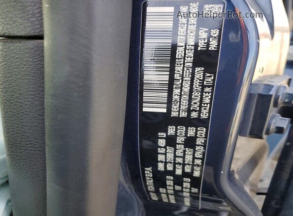 ZACNJDB1XPPP26076 2023 JEEP RENEGADE Blue VIN sticker view