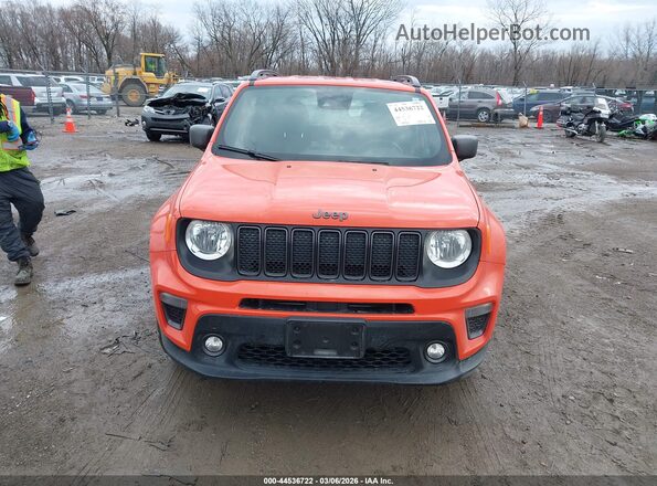 ZACNJDBB3MPM93968 2021 JEEP RENEGADE Orange Instrument cluster view