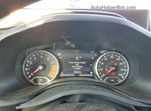 ZACNJDC14PPP15704 2023 JEEP RENEGADE Gray Instrument cluster view