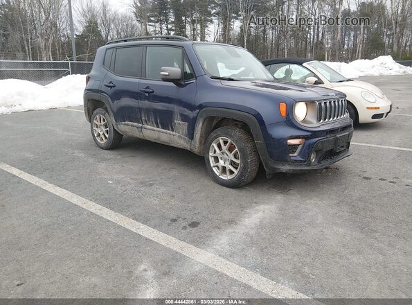 ZACNJDD13MPN32854 2021 JEEP RENEGADE Blue Delantero derecho