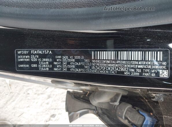 ZACPDFCW2R3A29682 2024 DODGE OTHER Черный Вид подкапотного пространства