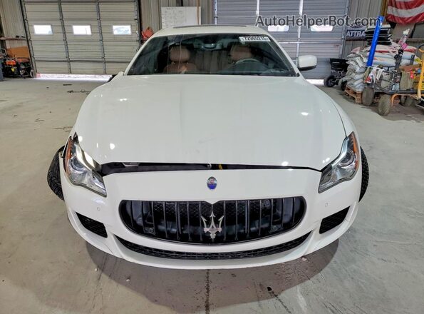 ZAM56PPA5G1165649 2016 MASERATI QUATTROPOR White Front view