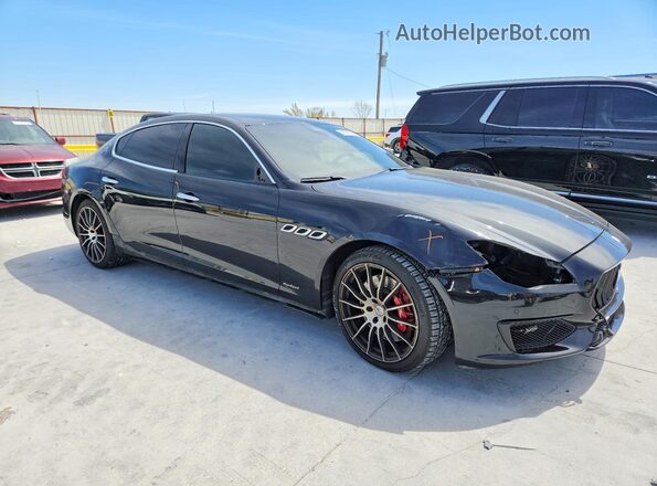 ZAM56PPS2H1235523 2017 MASERATI QUATTROPOR Black Przód prawy