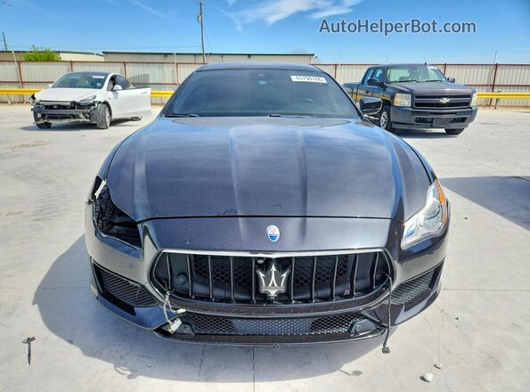 ZAM56PPS2H1235523 2017 MASERATI QUATTROPOR Black Widok z przodu