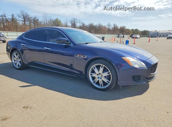 ZAM56RRA7G1185992 2016 MASERATI QUATTROPOR Blue Առջևի աջ