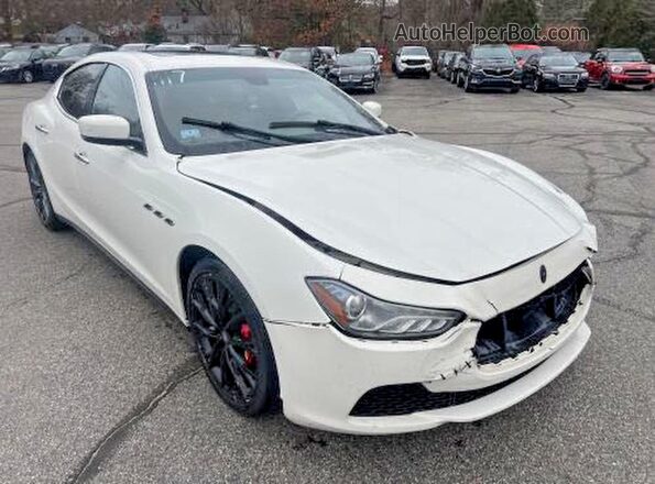 ZAM57RSA0G1172444 2016 MASERATI GHIBLI Белый Передняя левая четверть