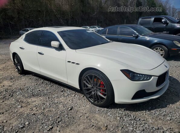 ZAM57RSA1G1190807 2016 MASERATI GHIBLI Белый Передняя правая четверть