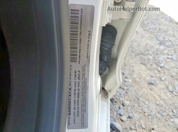 ZAM57RSA1G1190807 2016 MASERATI GHIBLI Белый Вид подкапотного пространства