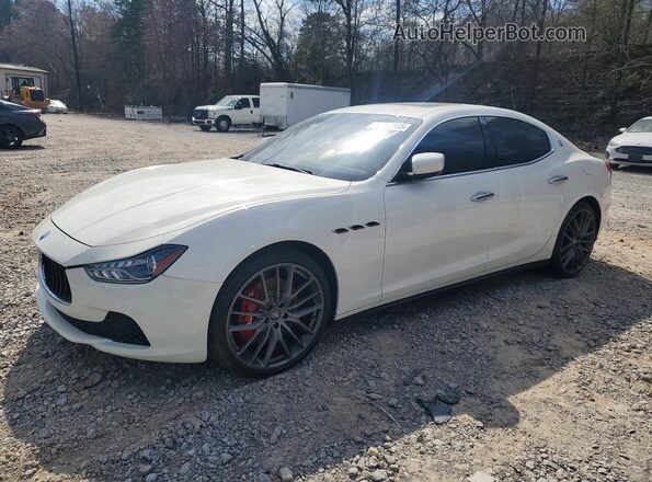 ZAM57RSA1G1190807 2016 MASERATI GHIBLI Белый Передняя левая четверть