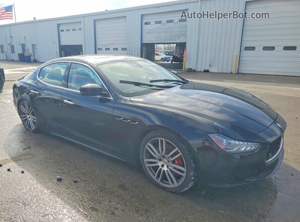 ZAM57RSA5H1218917 2017 MASERATI GHIBLI Черный Передняя правая четверть