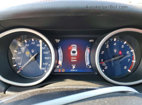 ZAM57RSAXG1170829 2016 MASERATI GHIBLI Черный Вид щитка приборов