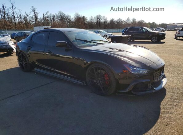 ZAM57RSAXG1170829 2016 MASERATI GHIBLI Черный Передняя правая четверть