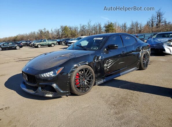 ZAM57RSAXG1170829 2016 MASERATI GHIBLI Черный Передняя левая четверть