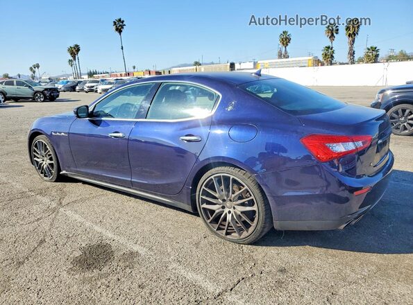 ZAM57RSS6H1218837 2017 MASERATI GHIBLI Blue Հետևի ձախ