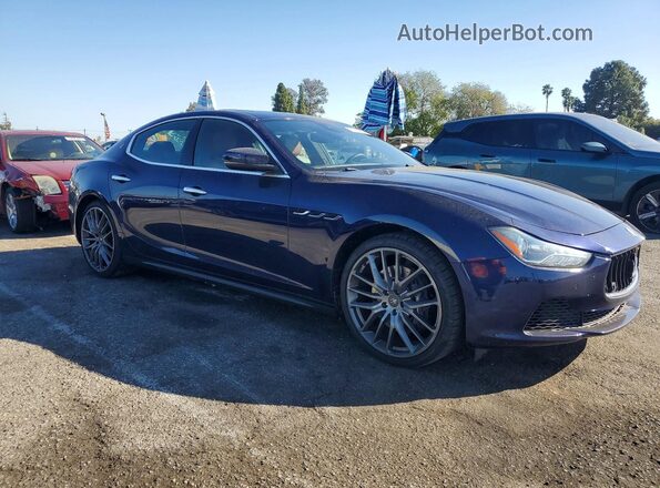 ZAM57RSS6H1218837 2017 MASERATI GHIBLI Blue Առջևի աջ