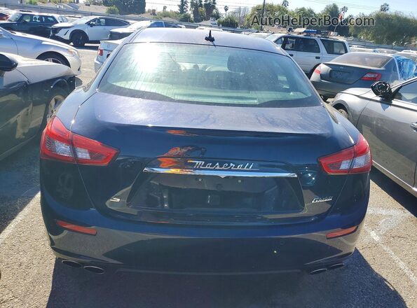 ZAM57RSS6H1218837 2017 MASERATI GHIBLI Blue Հետևի տեսք
