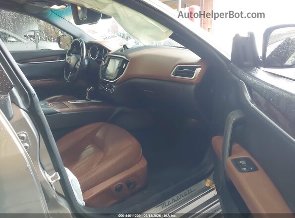 ZAM57RTA2G1177322 2016 MASERATI GHIBLI Gray წინა სალონის ხედი