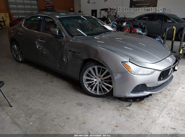 ZAM57RTA2G1177322 2016 MASERATI GHIBLI Gray წინა ხედი