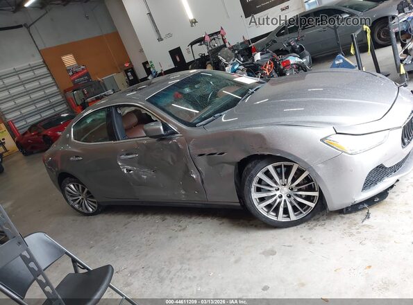 ZAM57RTA2G1177322 2016 MASERATI GHIBLI Gray უკანა სალონის ხედი