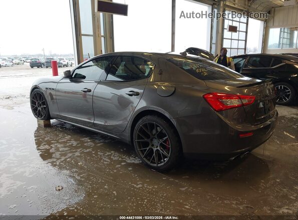 ZAM57RTA5G1177119 2016 MASERATI GHIBLI Gray Trasero izquierdo