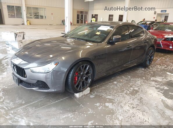 ZAM57RTA5G1177119 2016 MASERATI GHIBLI Gray Vista tres cuartos delantera izquierda
