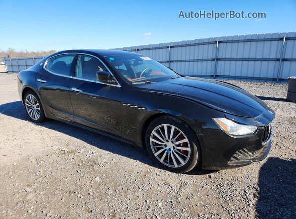 ZAM57RTA7G1189109 2016 MASERATI GHIBLI Black Delantero derecho