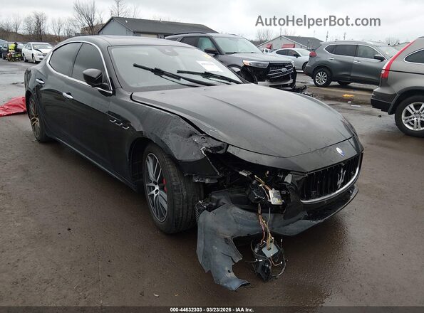 ZAM57RTL4H1212624 2017 MASERATI GHIBLI Black Front view