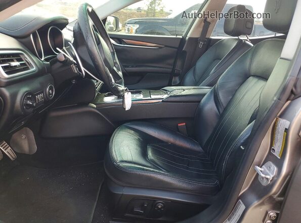 ZAM57XSA0G1165207 2016 MASERATI GHIBLI Gray Widok wnętrza z przodu