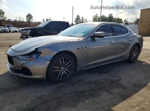 ZAM57XSA0G1165207 2016 MASERATI GHIBLI Gray Przód lewy
