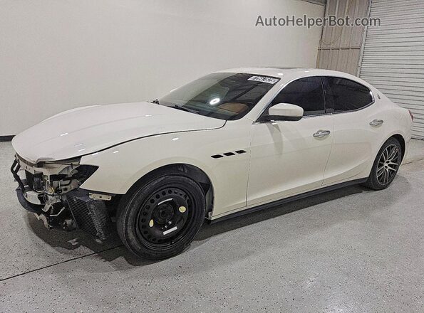 ZAM57XSA3J1304947 2018 MASERATI GHIBLI White Przód lewy
