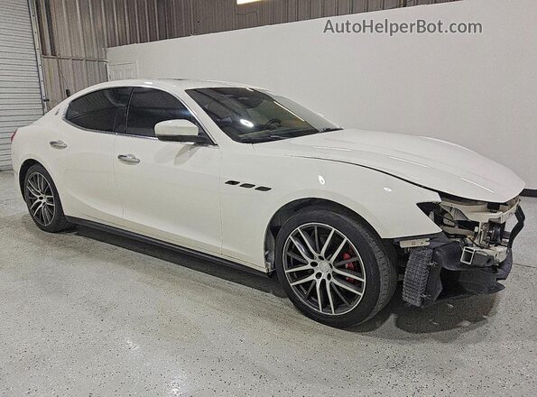 ZAM57XSA3J1304947 2018 MASERATI GHIBLI White Przód prawy