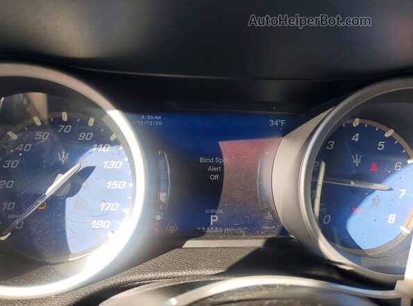 ZAM57XSA4L1344389 2020 MASERATI GHIBLI White Vista del cuadro de instrumentos