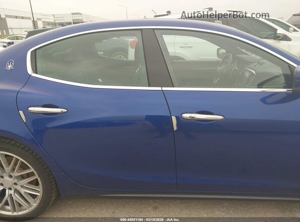 ZAM57XSA5G1187137 2016 MASERATI GHIBLI Синий Вид задней части салона