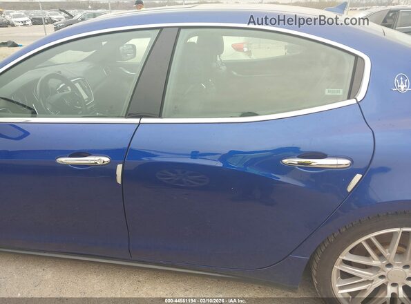 ZAM57XSA5G1187137 2016 MASERATI GHIBLI Синий Панорамный вид салона 360°