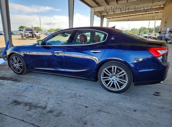 ZAM57XSA6G1165275 2016 MASERATI GHIBLI Синий Задняя левая четверть