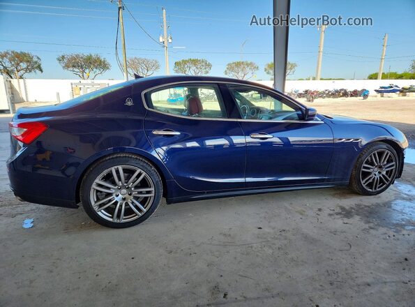 ZAM57XSA6G1165275 2016 MASERATI GHIBLI Синий Задняя правая четверть