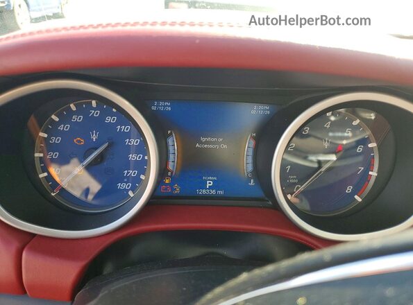 ZAM57XSA7K1315175 2019 MASERATI GHIBLI Белый Вид щитка приборов