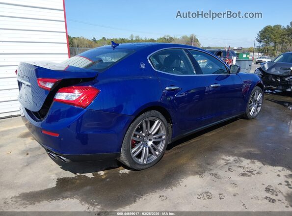 ZAM57XSL4H1248772 2017 MASERATI GHIBLI Синий Задняя правая четверть