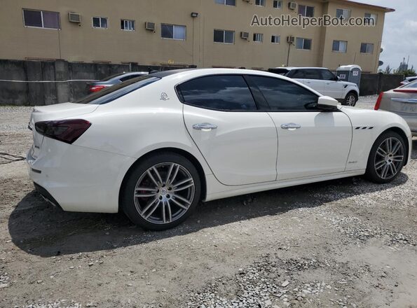 ZAM57XSS7J1290852 2018 MASERATI GHIBLI White Հետևի աջ