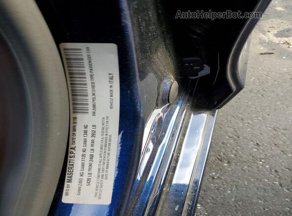 ZAM57YSL3K1319232 2019 MASERATI GHIBLI Blue Շարժիչի բաժամունքի տեսք