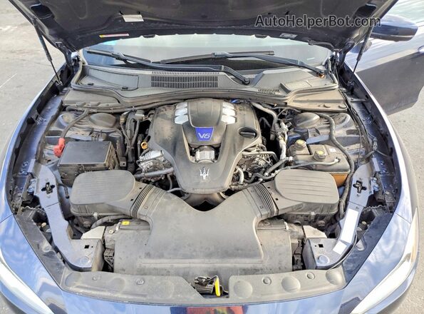 ZAM57YSL3K1319232 2019 MASERATI GHIBLI Blue Սալոնի հետևի տեսք