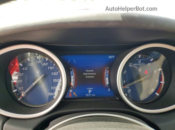 ZAM57YSL9K1336150 2019 MASERATI GHIBLI Red Vista del cuadro de instrumentos