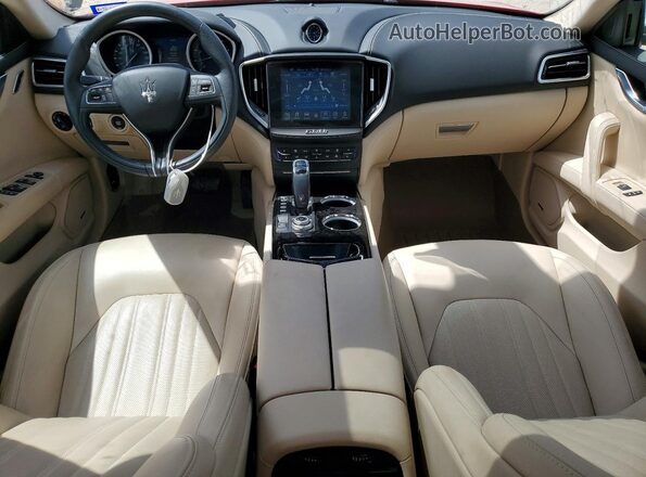ZAM57YSL9K1336150 2019 MASERATI GHIBLI Red Vista del salpicadero